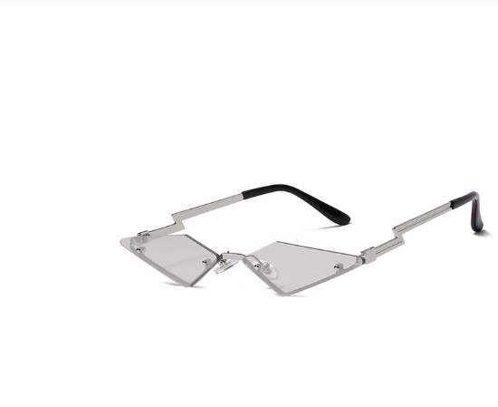 Rainbow Bridge Fashion Frameless European And American Personality Color Film Street Sunglasses Cross-Border Sunglasses Women'S Trendy Metal Glasses