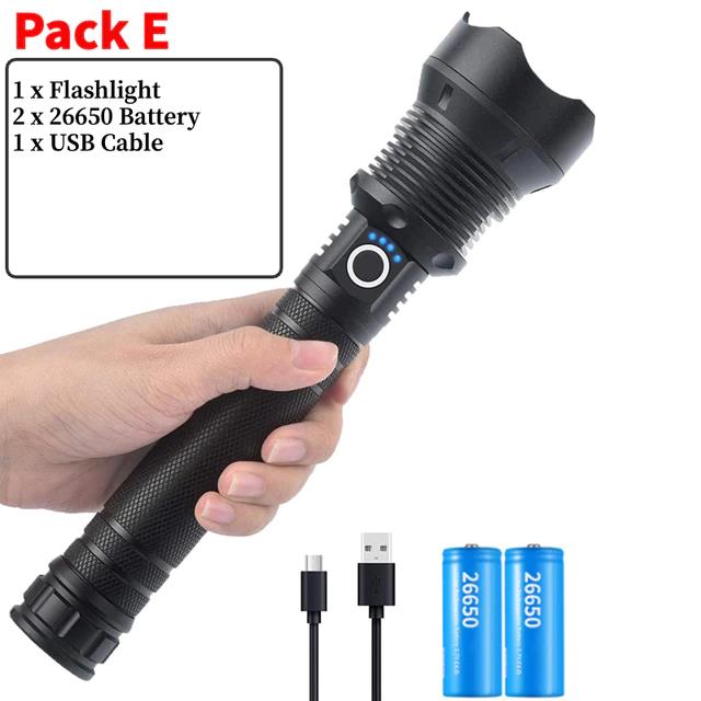 LED Rechargeable Tactical Flashlight