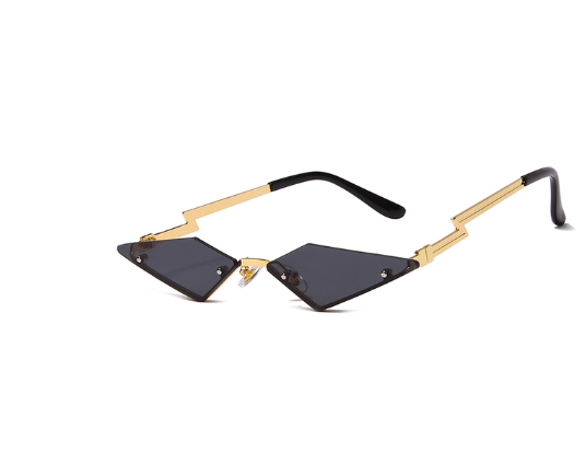 Rainbow Bridge Fashion Frameless European And American Personality Color Film Street Sunglasses Cross-Border Sunglasses Women'S Trendy Metal Glasses