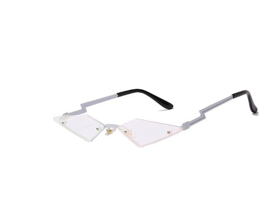 Rainbow Bridge Fashion Frameless European And American Personality Color Film Street Sunglasses Cross-Border Sunglasses Women'S Trendy Metal Glasses