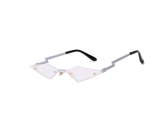 Rainbow Bridge Fashion Frameless European And American Personality Color Film Street Sunglasses Cross-Border Sunglasses Women'S Trendy Metal Glasses