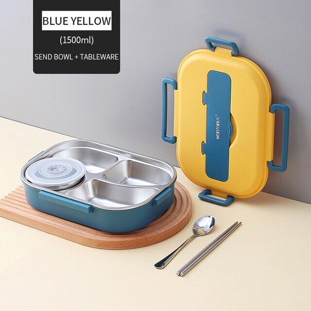 WORTHBUY Portable Kids Lunch Box With Compartment