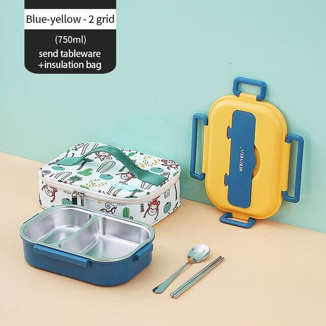 WORTHBUY Portable Kids Lunch Box With Compartment