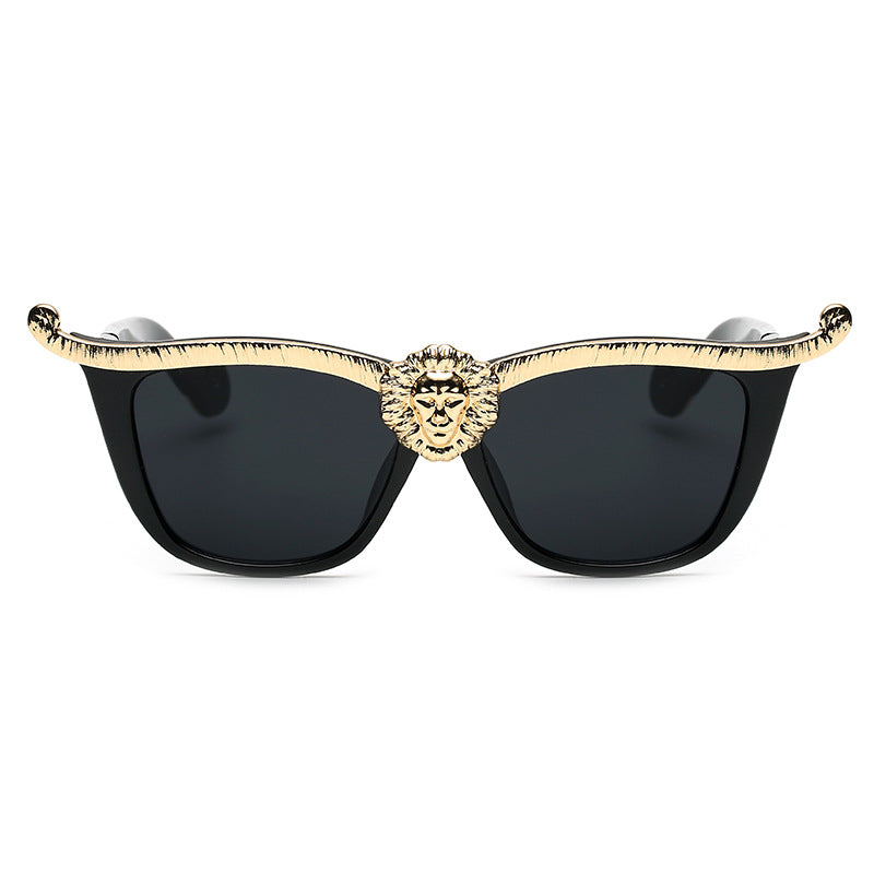 European and American star style lion head Sunglasses