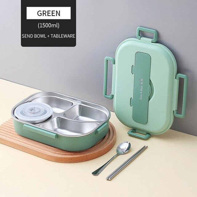 WORTHBUY Portable Kids Lunch Box With Compartment