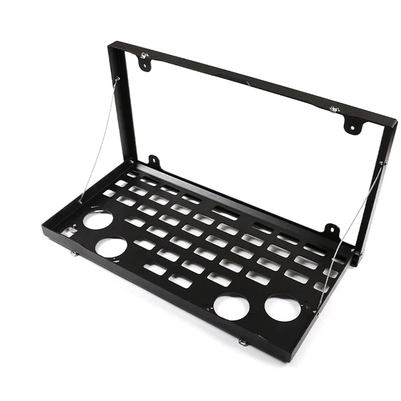 Aluminum Alloy Black Off-Road Travel Car Tailgate Table Back Door Foldable Shelf for Land Rover Defender 2020-22 Car Accessories