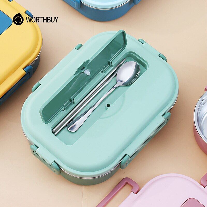 WORTHBUY Portable Kids Lunch Box With Compartment