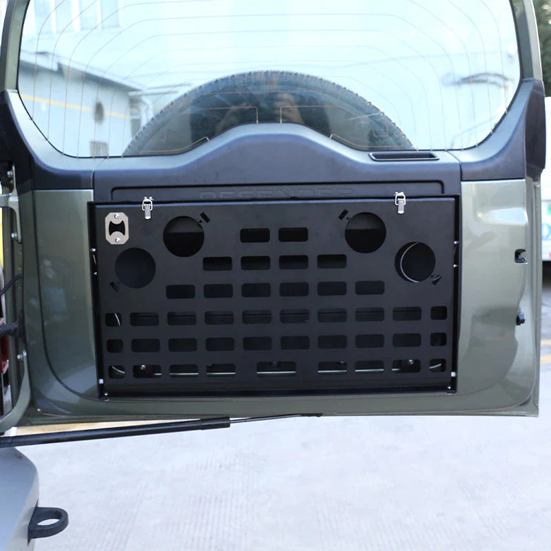 Aluminum Alloy Black Off-Road Travel Car Tailgate Table Back Door Foldable Shelf for Land Rover Defender 2020-22 Car Accessories