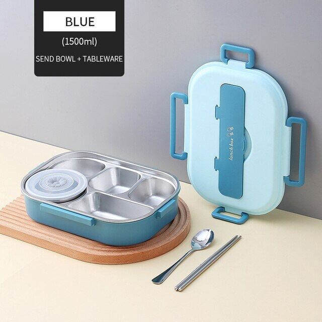 WORTHBUY Portable Kids Lunch Box With Compartment