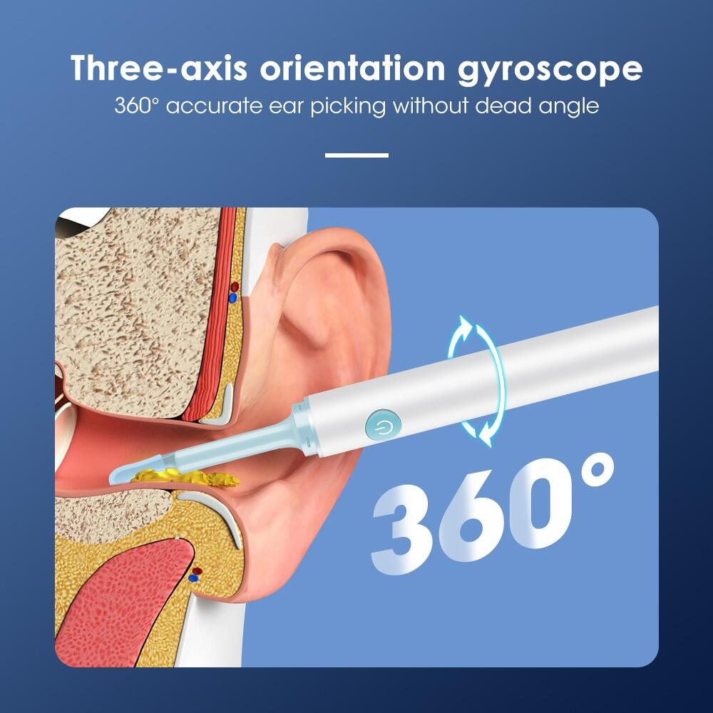 3.9mm WiFi Visual Ear Spoon 5.0MP Otoscope Camera Endoscope