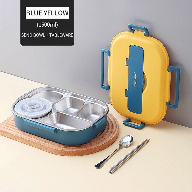 WORTHBUY Portable Kids Lunch Box With Compartment