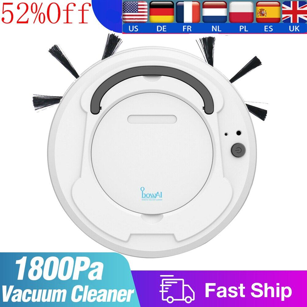 Smart Floor Vacuum Cleaner 3-In-1 Auto Rechargeable