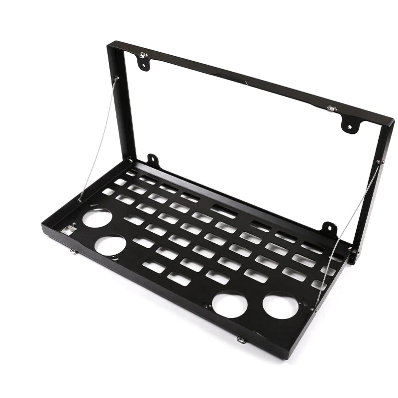 Aluminum Alloy Black Off-Road Travel Car Tailgate Table Back Door Foldable Shelf for Land Rover Defender 2020-22 Car Accessories