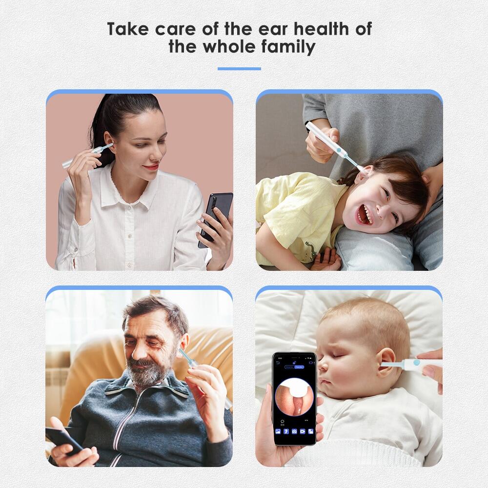 3.9mm WiFi Visual Ear Spoon 5.0MP Otoscope Camera Endoscope